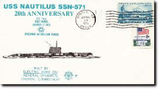USA-Schiffspost U-Boot-Nautilus, erstes Atom-U-Boot
