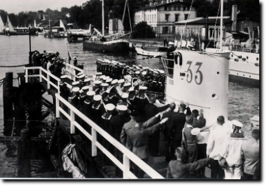 Indienststellung von U 33 am 25.07.1936 