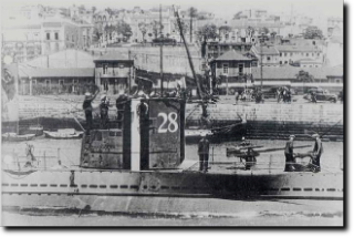 U-28 beim Einlaufen in Spanien 1937